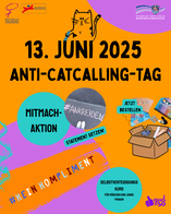 Bild zur Veranstaltung Aktionstag "Catcalling" - das ist kein Kompliment! Bild zur Veranstaltung Aktionstag "Catcalling" - das ist kein Kompliment!