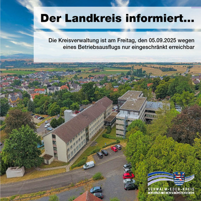 Der Landkreis informiert über eingeschränkte Erreichbarkeit