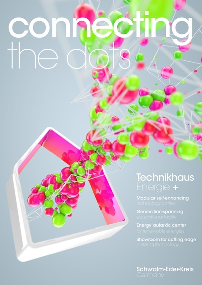 Plakat "Connecting the dots", des Schwalm-Eder-Kreises für den LivCom Wettbewerb