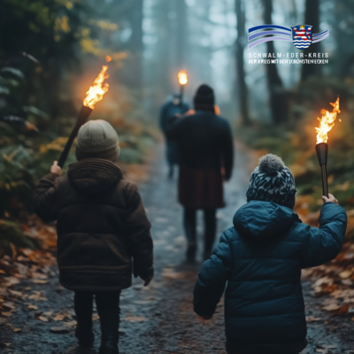 Im Fackelschein durch den Wildpark Knüll