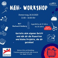 Foto zu Jugendförderung Näh-Workshop MachWerk Homberg