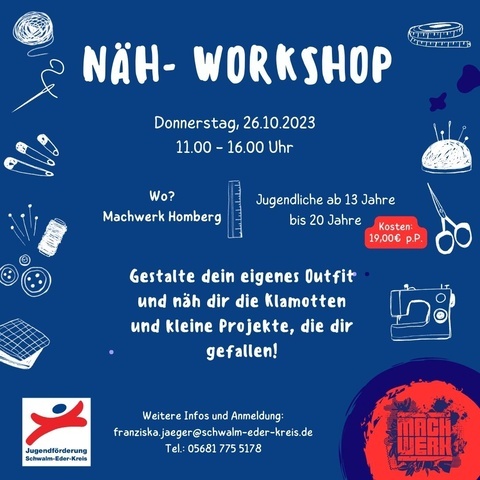 Foto zu Jugendförderung Näh-Workshop MachWerk Homberg